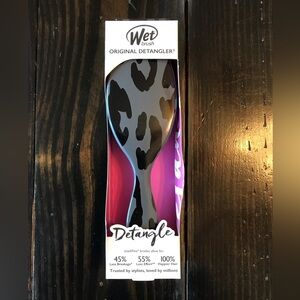 Wet Brush Original Detangle Safari Leopard Dark Grey Hair Brush